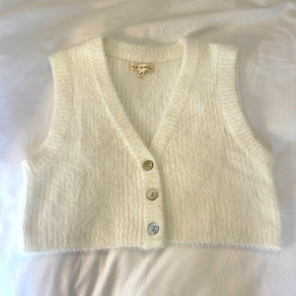 Fluffy Sweater Vest XS